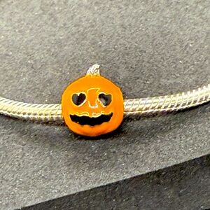Orange Pumpkin Bracelet Charm